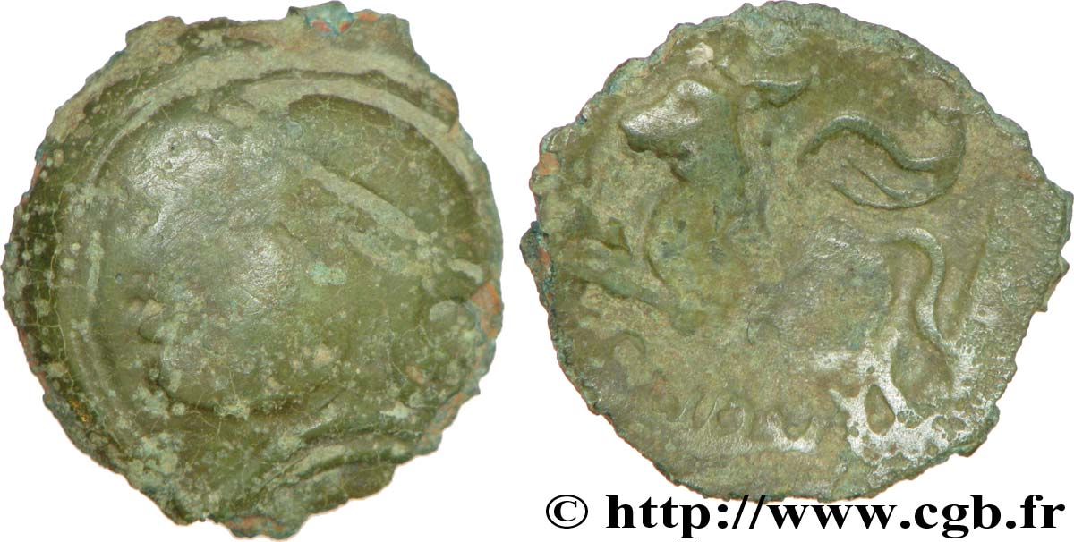 GALLIA BELGICA - SUESSIONES (Regione de Soissons) Bronze CRICIRV q.MB/MB