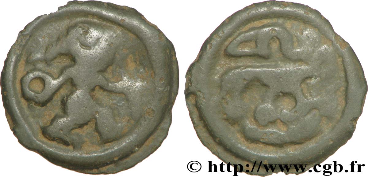 RÈMES (Région de Reims) Potin au guerrier courant TB+