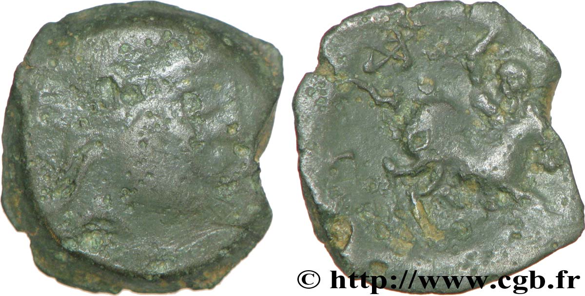 PARISII (Regione di Paris) Bronze ECCAIOS, au cavalier q.MB/q.BB
