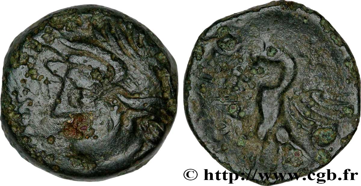 GALLIA - BITURIGES CUBI (Región de Bourges) Bronze VANDIINOS BC
