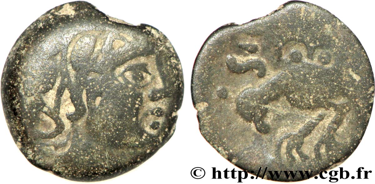 SÉNONS (région de Sens) Bronze GIAMILOS/SIINV à l’oiseau TB+