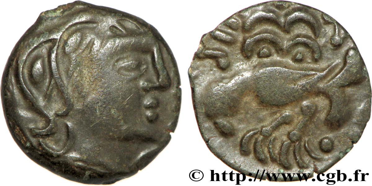 SÉNONS (région de Sens) Bronze GIAMILOS/SIINV à l’oiseau TB+
