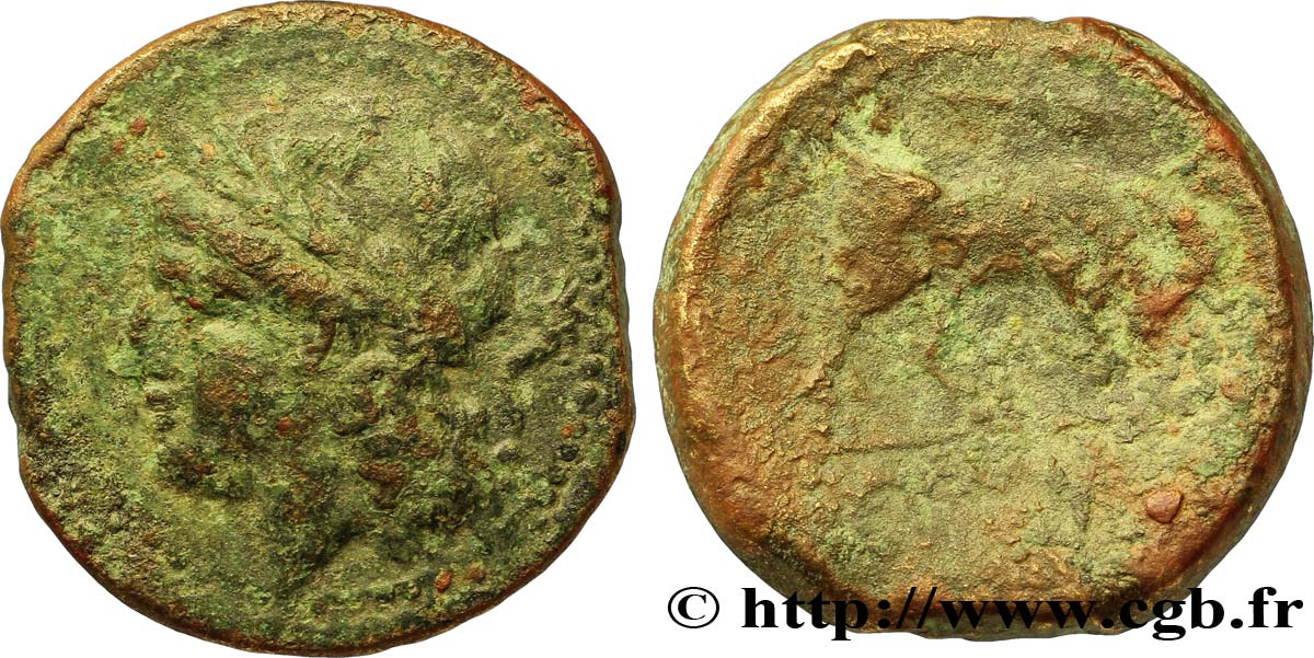 MASSALIA - MARSEILLES Bronze lourd au taureau (hémilitron) q.BB