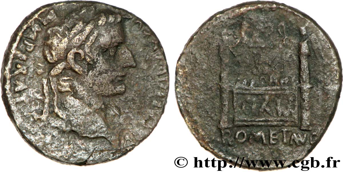 Lyon RIC.246 12-14 AD RARE R1 AUTEL DE LYON Semis d'Auguste Rome 