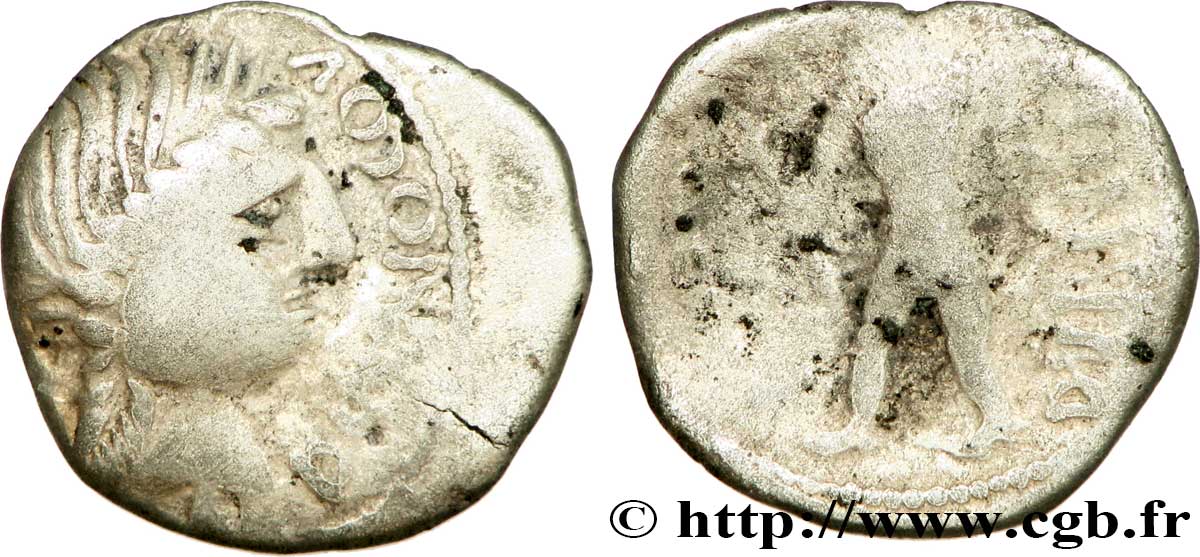 GALLIEN - NORDGALLIEN - ÆDUI (BIBRACTE, Region die Mont-Beuvray) Denier DVBNOCOV/DVBNOREX SS/S