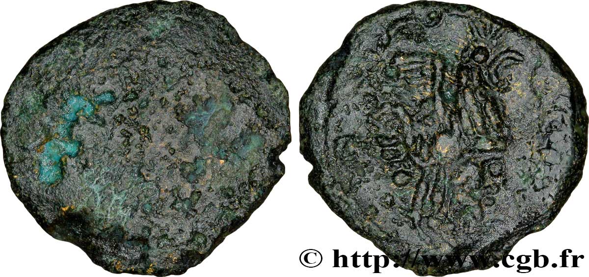 GALLIA BELGICA - BELLOVACI (Area of Beauvais) Bronze au coq, “type de Bracquemont” VG/VF