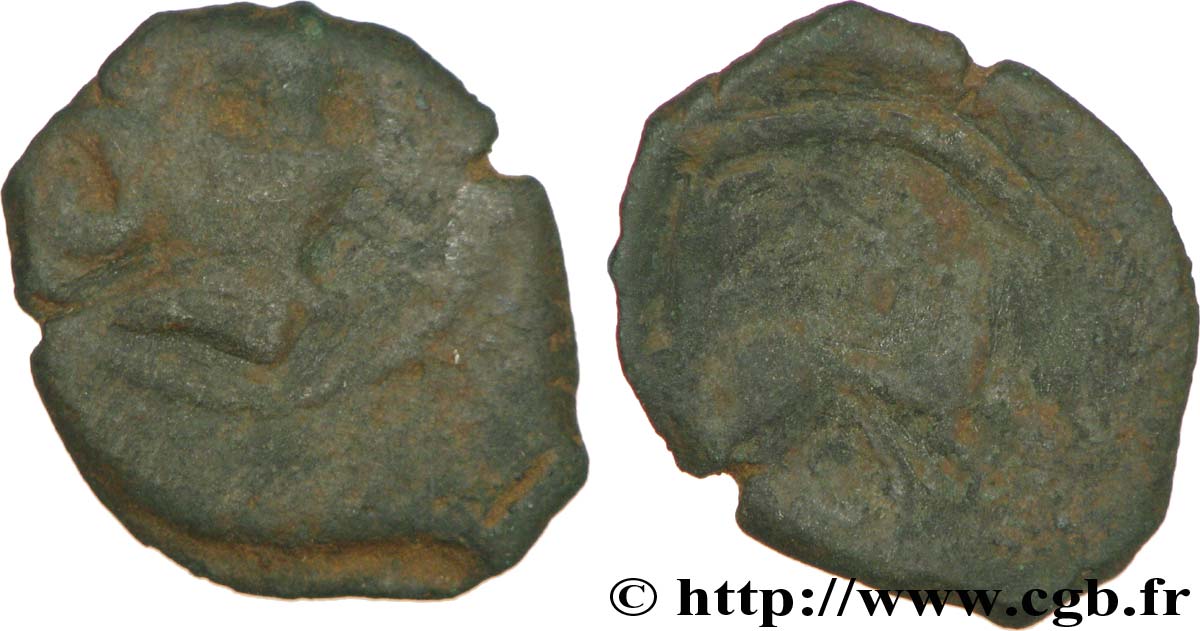 PICTONES / CENTROOESTE, Inciertas Bronze au cheval androcéphale BC