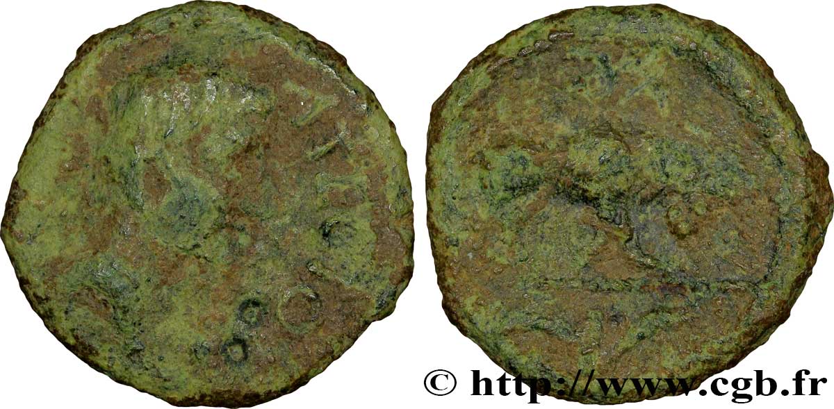 GALLIA - SANTONES / MID-WESTERN, Unspecified Bronze ATECTORI (quadrans) VF