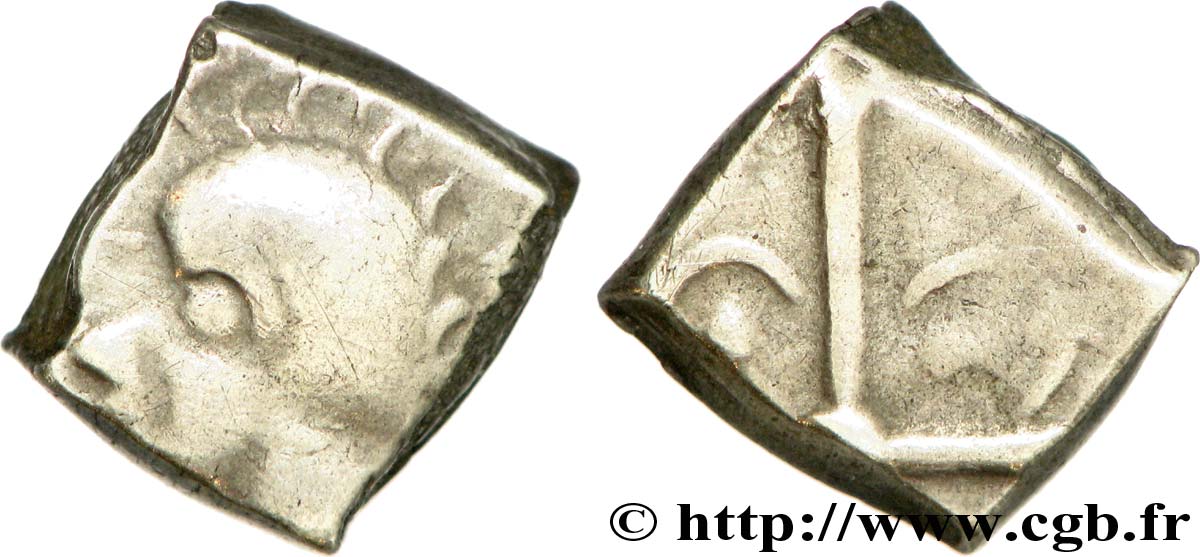 GALLIA - SUDOESTE DE LA GALLIA - TOLOSATES (Región de Vieja-Tolosa) Drachme “à la tête négroïde”, S. 79 ou 113 BC+