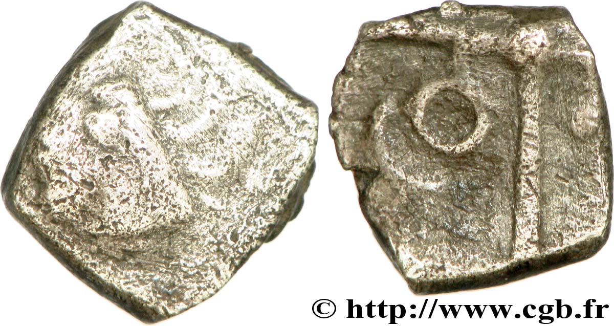 GALLIA - SUDOESTE DE LA GALLIA - TOLOSATES (Región de Vieja-Tolosa) Drachme “à la tête négroïde”, S. 111 BC