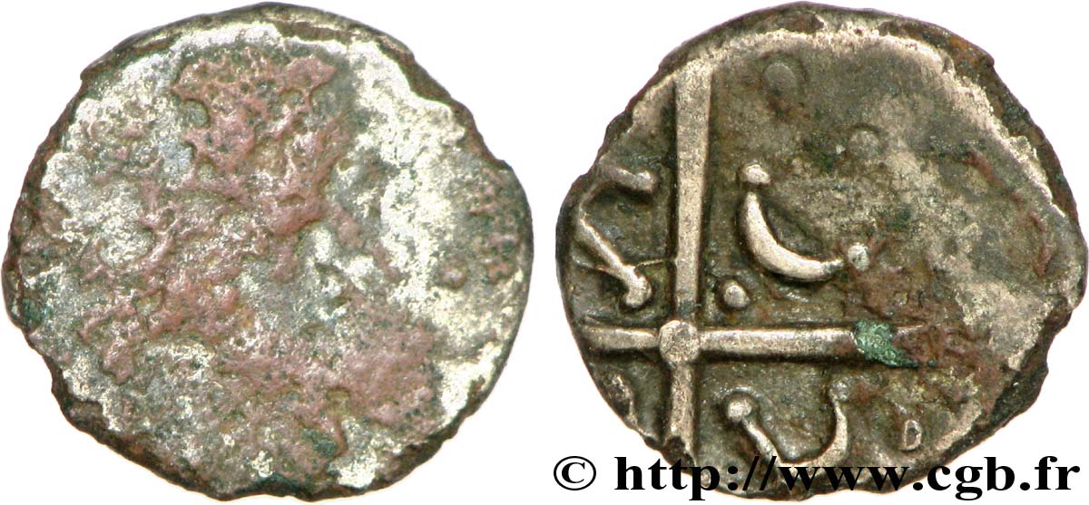 GALLIA - SUDOESTE DE LA GALLIA - CADURCI (Región de Cahors) Drachme “du type de Cuzance”, S. 242 BC/MBC+