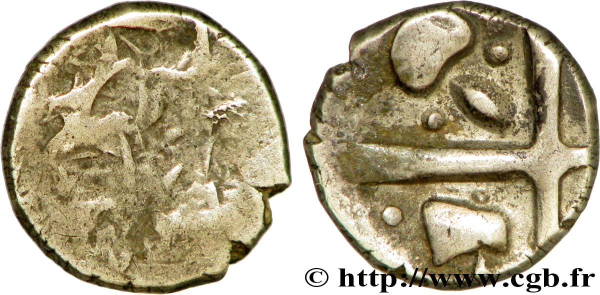 GALLIEN - SÜDWESTGALLIEN - VOLCÆ TECTOSAGES (Region die Toulouse) Drachme “à la tête cubiste”, S. 30 fS/fVZ