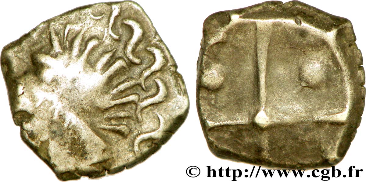 TOLOSATES (région de Vieille-Toulouse) Drachme “à la tête négroïde”, S. 75 TTB/TB+