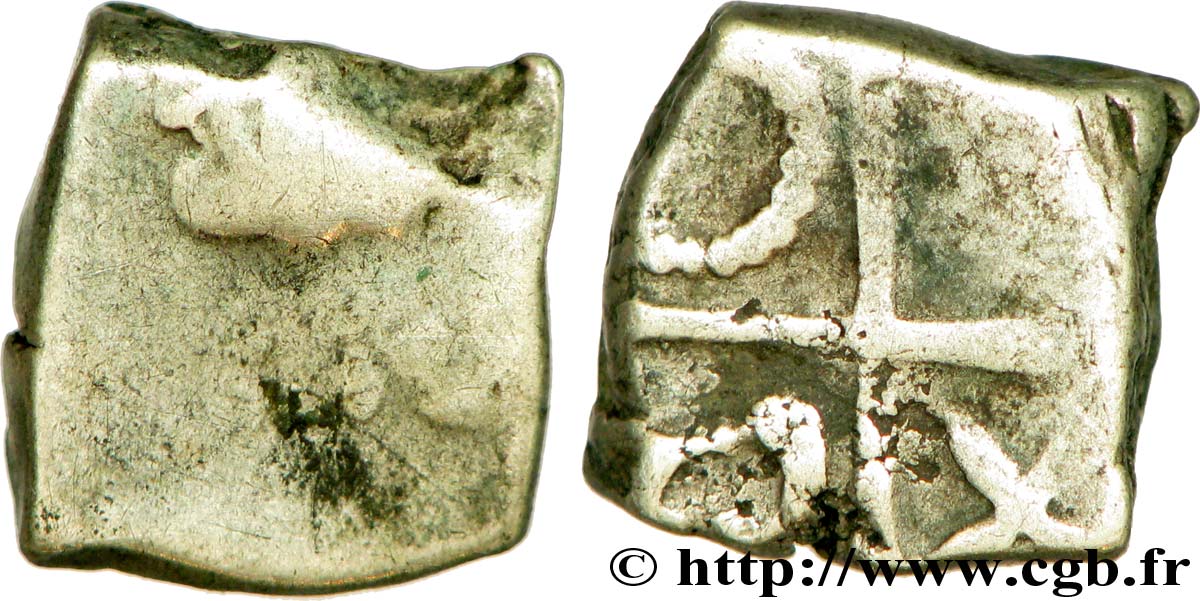 GALLIA - SOUTH WESTERN GAUL - PETROCORES / NITIOBROGES, Unspecified Drachme “au style flamboyant”, S. 151** VF/VF