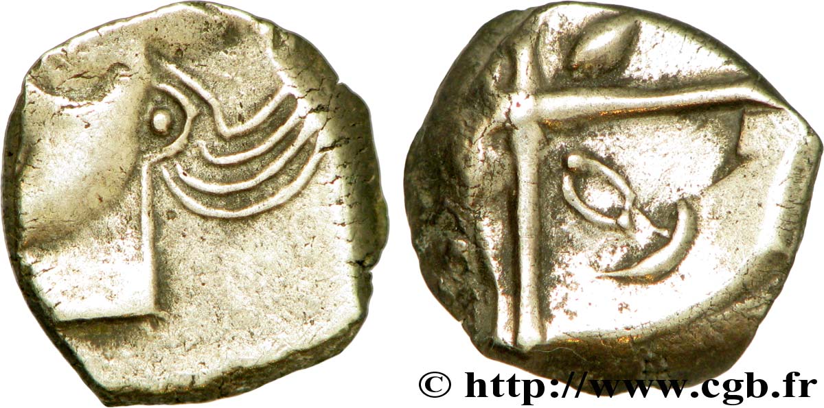 GALLIA - SUDOVESTE DELLA GALLIA - VOLCÆ TECTOSAGES (Regione di Tolosa) Drachme “à la tête cubiste”, S. 43 (cet exemplaire) q.SPL