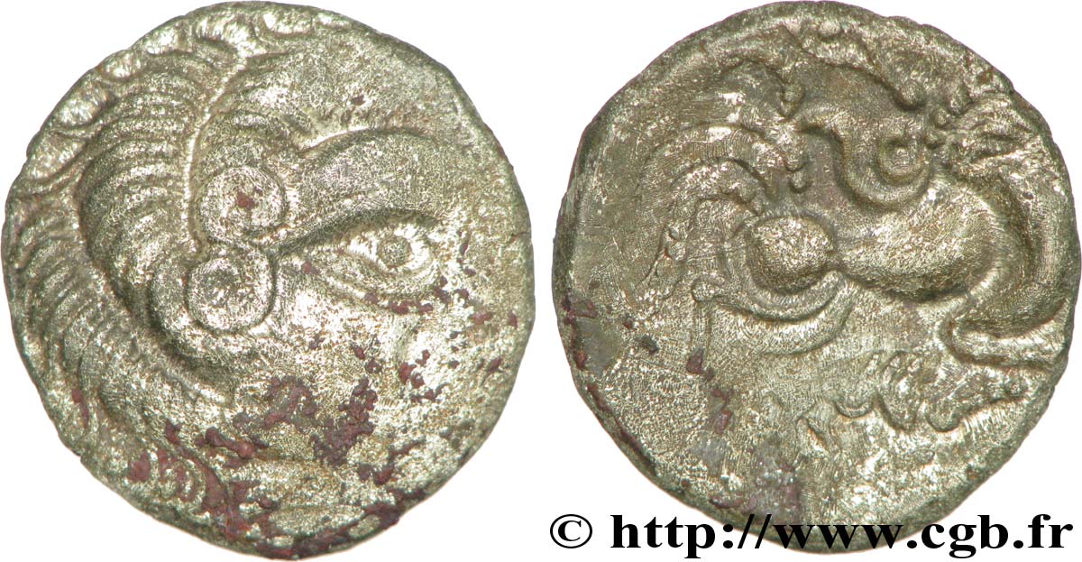 GALLIEN - ARMORICA - CORIOSOLITÆ (Region die Corseul, Cotes d Armor) Statère de billon, classe II fVZ