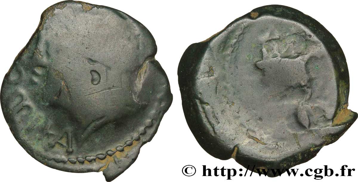 GALLIA BELGICA - MELDI (Región de Meaux) Bronze ROVECA, classe IV BC