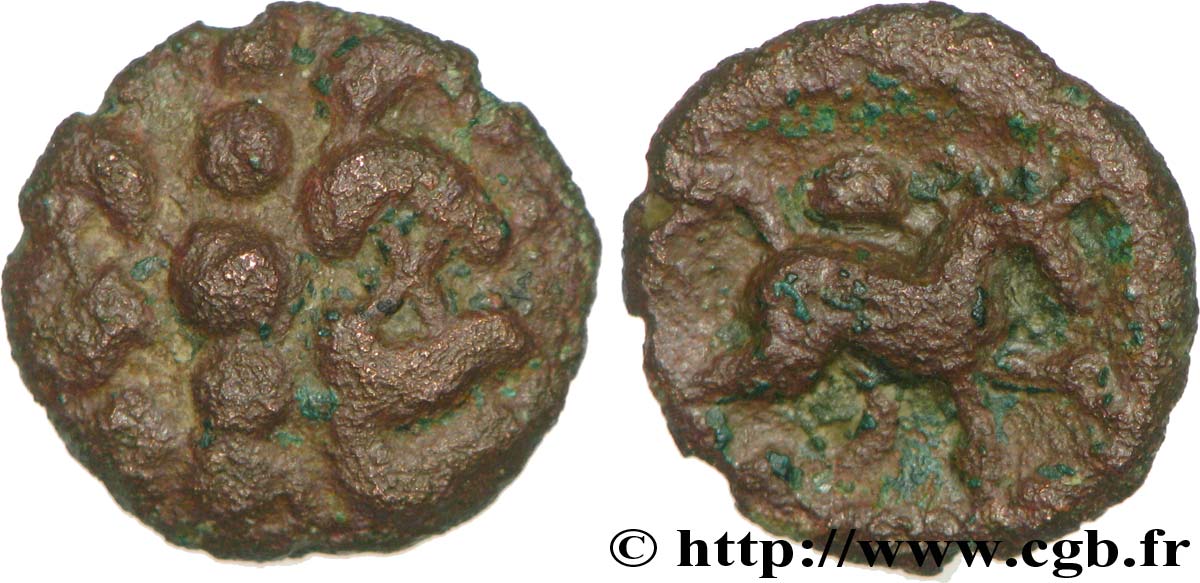 NERVIENS (Belgique actuelle) Bronze au rameau TB+