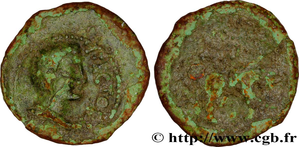 GALLIEN - SANTONES / MITTELWESTGALLIEN - Unbekannt Bronze ATECTORI (quadrans) fSS/fS