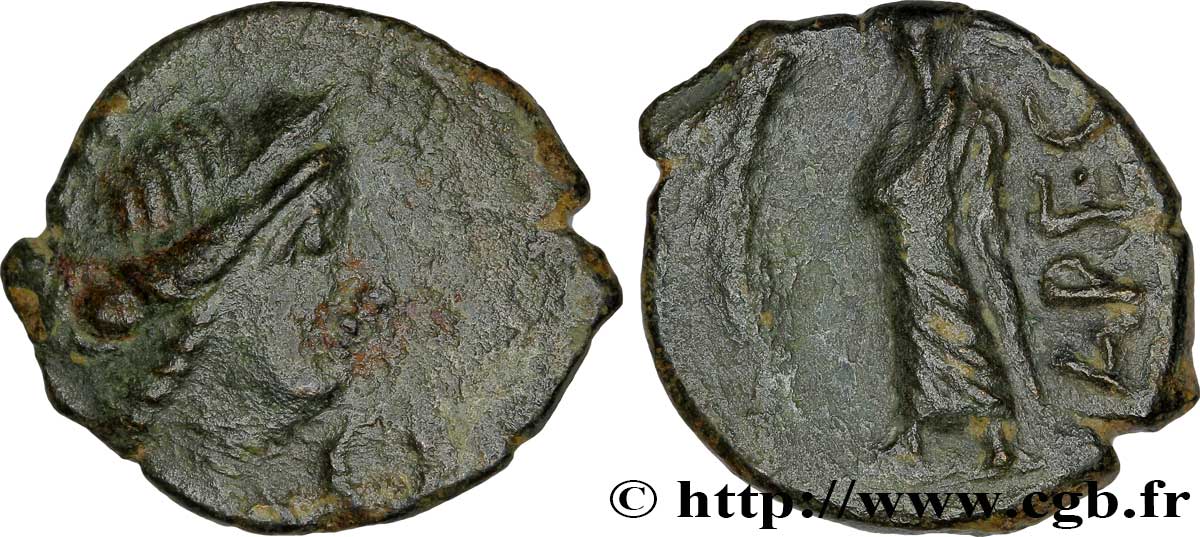 GALLIA - SUDOVESTE DE GALLIA - VOLCÆ ARECOMICI (Regione di Nima) Bronze au Démos, VOLCAE AREC q.BB