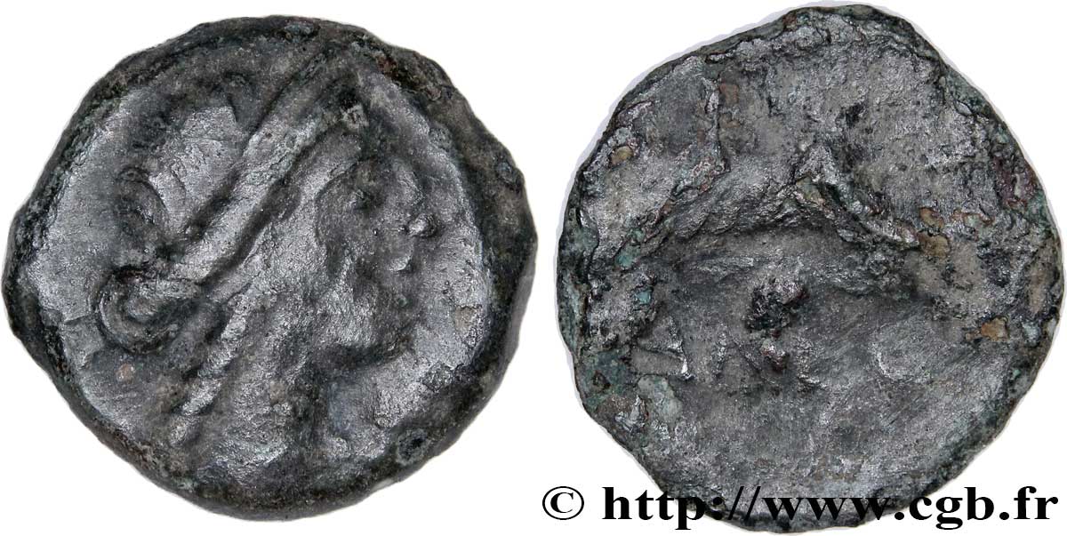 GALLIA - SUDOVESTE DE GALLIA - VOLCÆ ARECOMICI (Regione di Nima) Bronze au Démos, VOLCAE AREC MB/q.MB