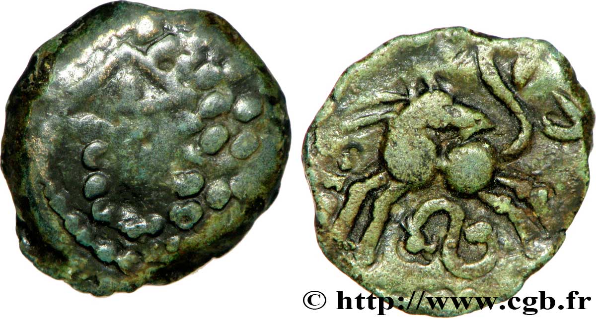 GALLIA BELGICA LINGONES (Regione di Langres) Bronze EKPITO MB/q.SPL