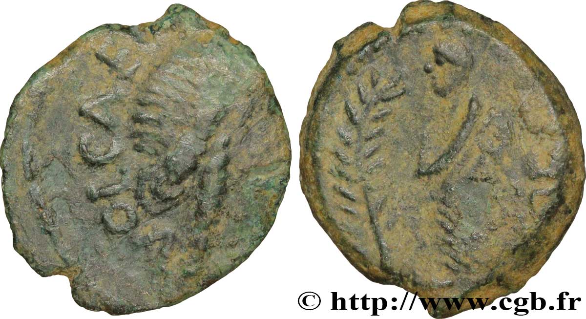 GALLIA - SUDOESTE DE GALLIA VOLCÆ ARECOMICI (Región de Nisma) Bronze au Démos, VOLCAE AREC BC+