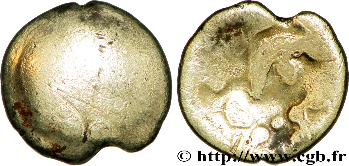 GALLIA - CARNUTES (Regione della Beauce) Quart de statère d’or pâle, DT. 2350 ? q.MB