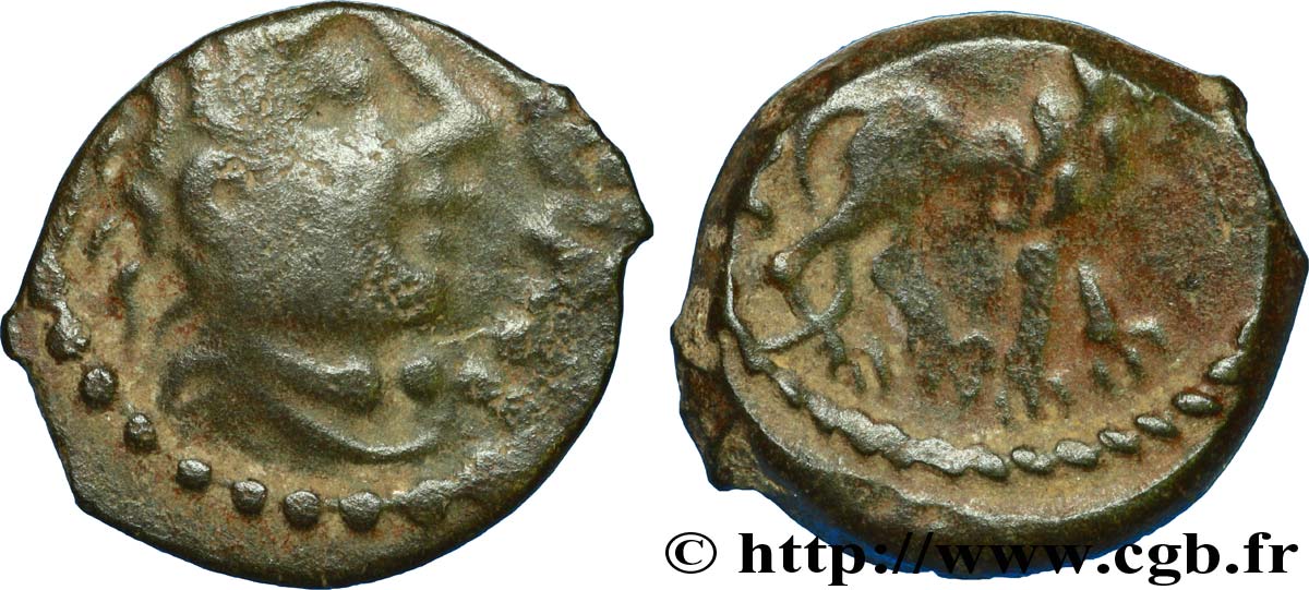 REMI / CARNUTES, Unspecified Bronze AOIIDIACI/A.HIR.IMP au lion S