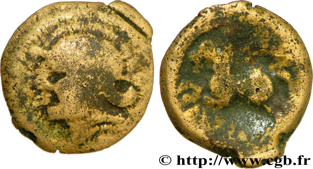 GALLIEN - BELGICA - SUESSIONES (Region die Soissons) Bronze CRICIRV S