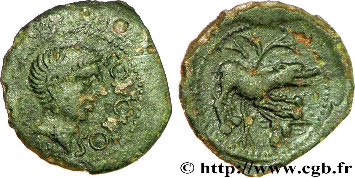 SANTONES (Area of Saintes) Bronze CONTOVTOS (quadrans) XF/AU
