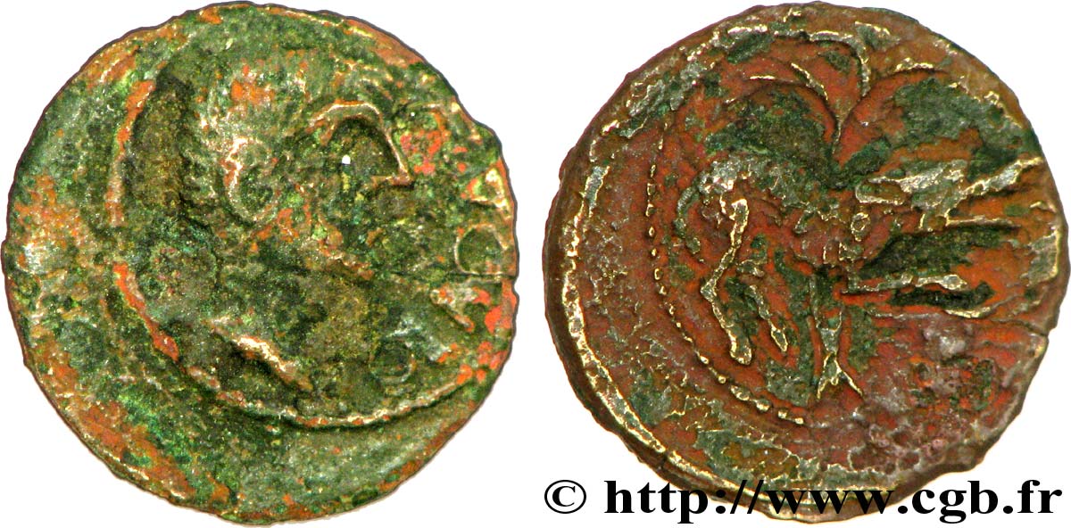 SANTONES (Area of Saintes) Bronze CONTOVTOS (quadrans) MB/q.BB