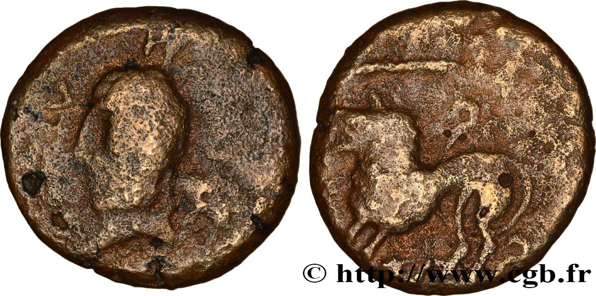 GALLIA BELGICA - REMI (Región de Reims) Bronze ATISIOS REMOS, classe II BC+