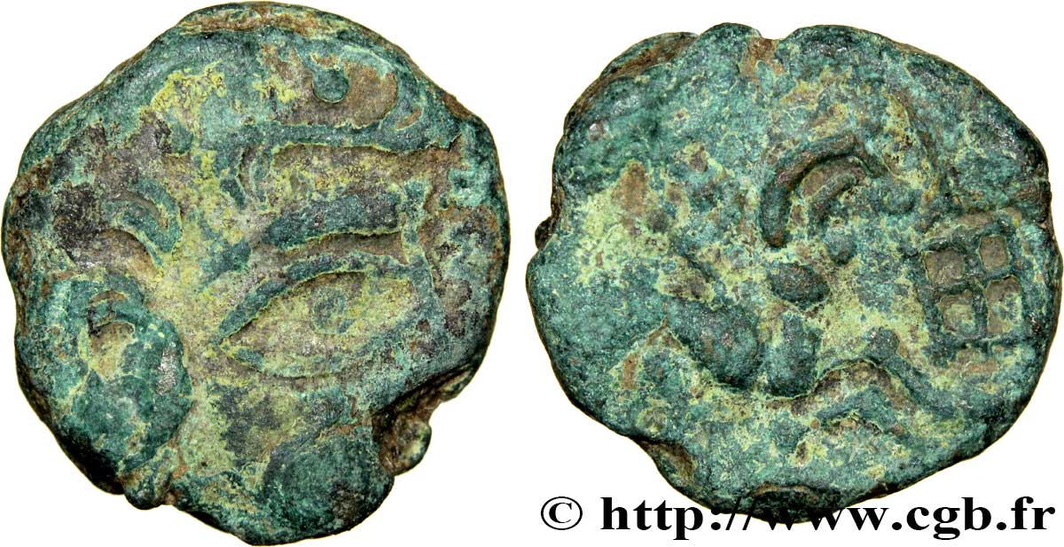 GALLIEN - ARMORICA - BAÏOCASSES (Region die Bayeux) Statère de bronze SS