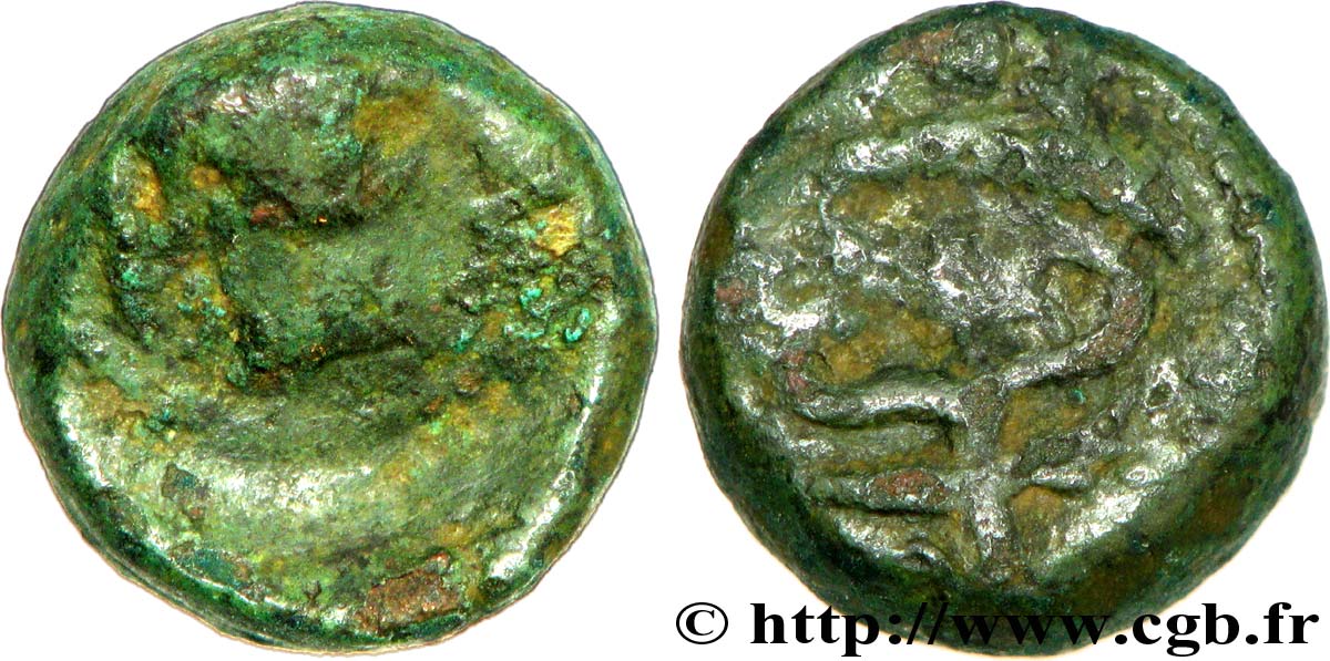 MASSALIA - MARSEILLES Bronze au caducée q.BB