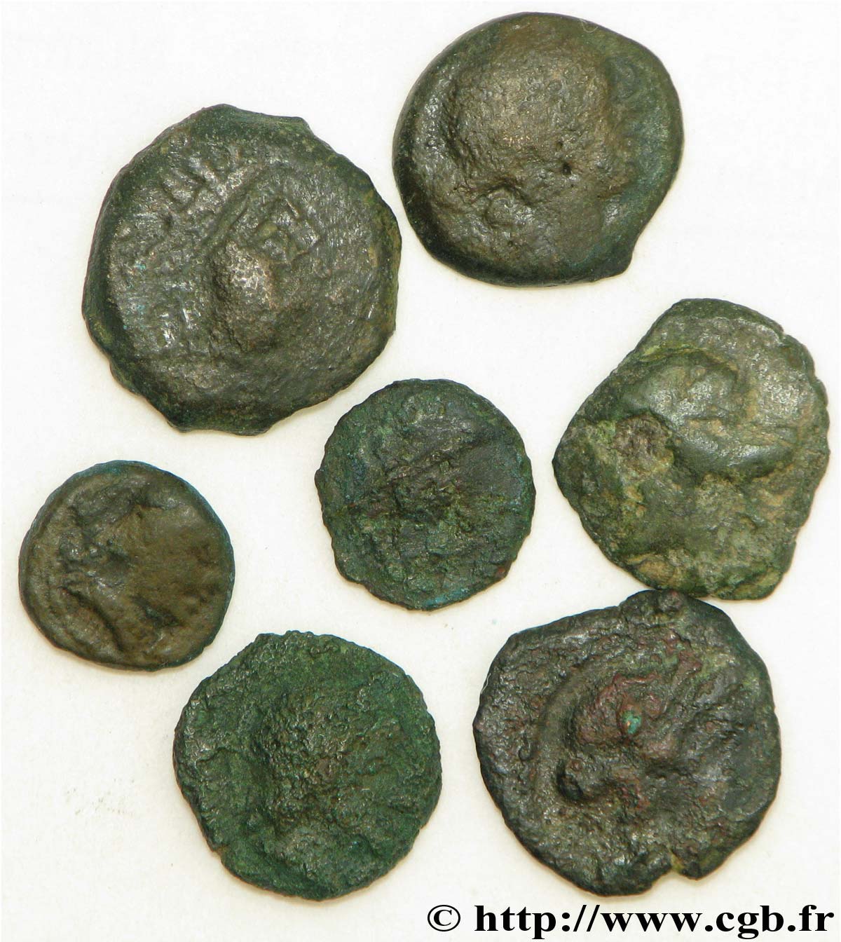 MASSALIA - MARSEILLES Lot de 7 petits bronzes variés lote
