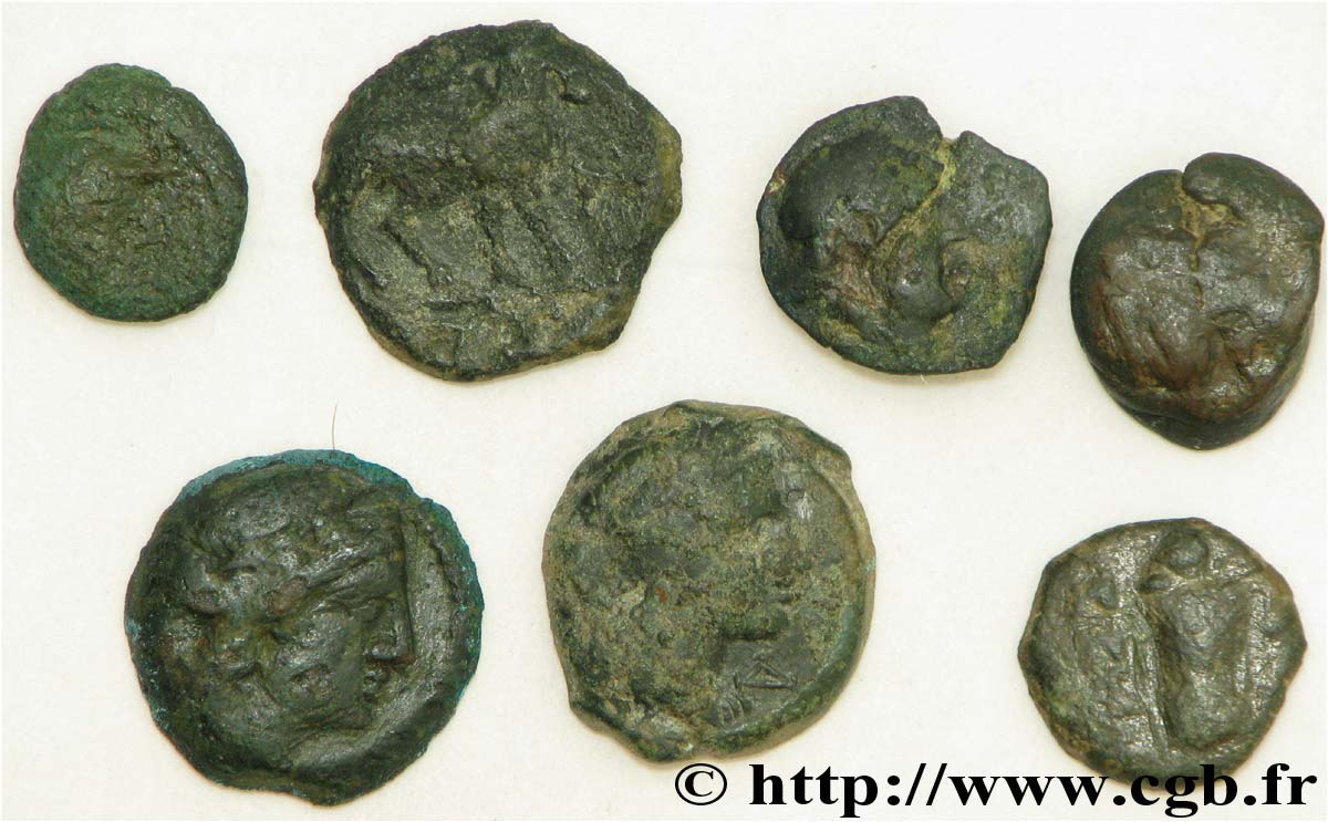 MASSALIA - MARSEILLES Lot de 7 petits bronzes variés lotto
