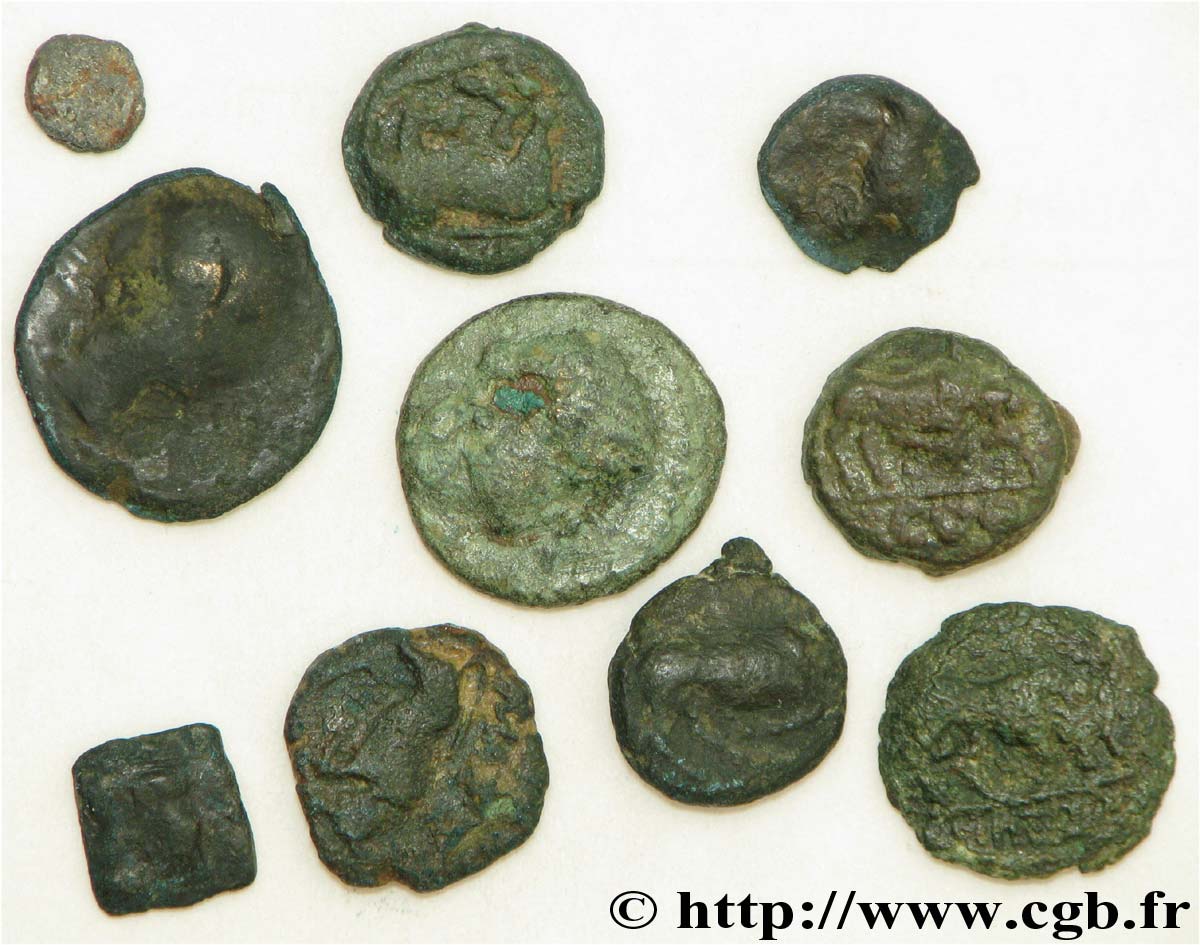 MASSALIA - MARSEILLE Lot de 10 petits bronzes variés lot