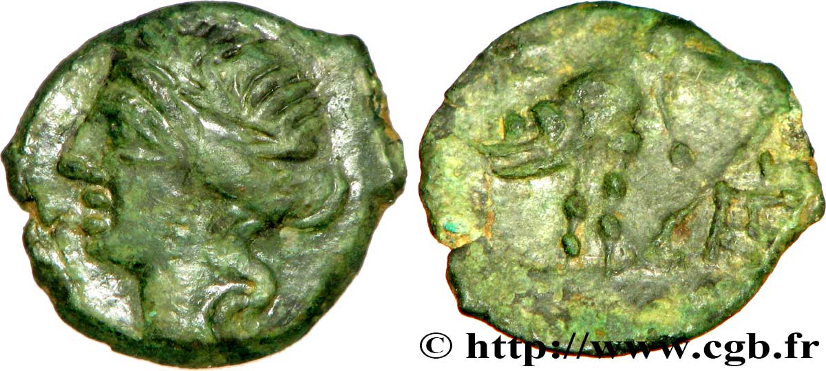 NEMAUSUS - NÎMES Bronze au sanglier NAMA SAT TTB