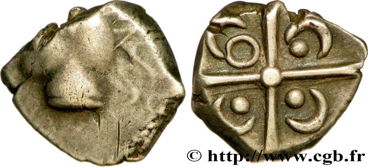 GALLIA - SUDOESTE DE LA GALLIA - TOLOSATES (Región de Vieja-Tolosa) Drachme “à la tête négroïde”, S. 75 BC/EBC