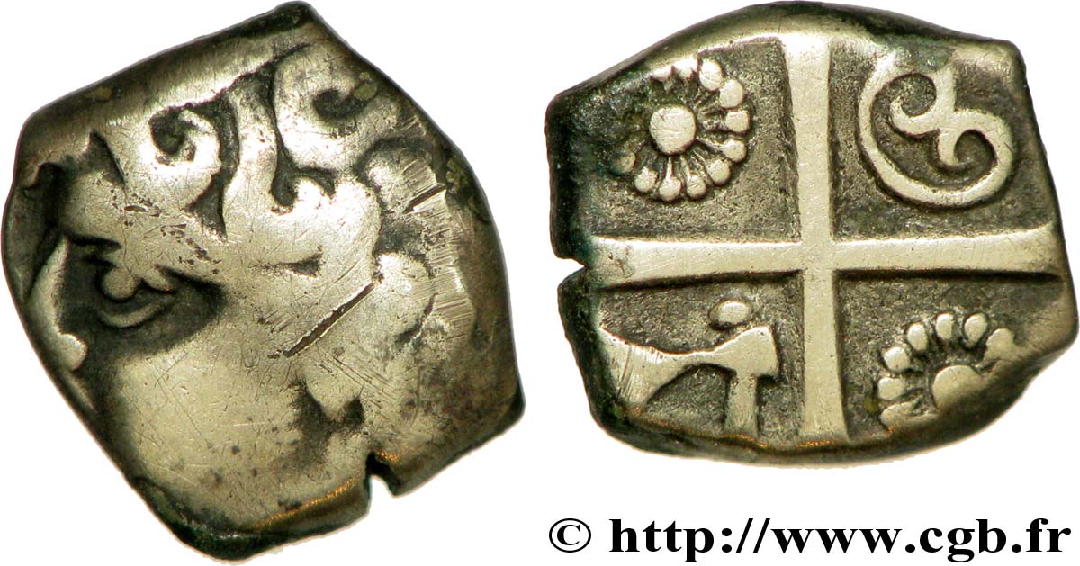 GALLIA - SOUTH WESTERN GAUL - PETROCORES / NITIOBROGES, Unspecified Drachme “au style flamboyant” / type de Goutrens VF/XF