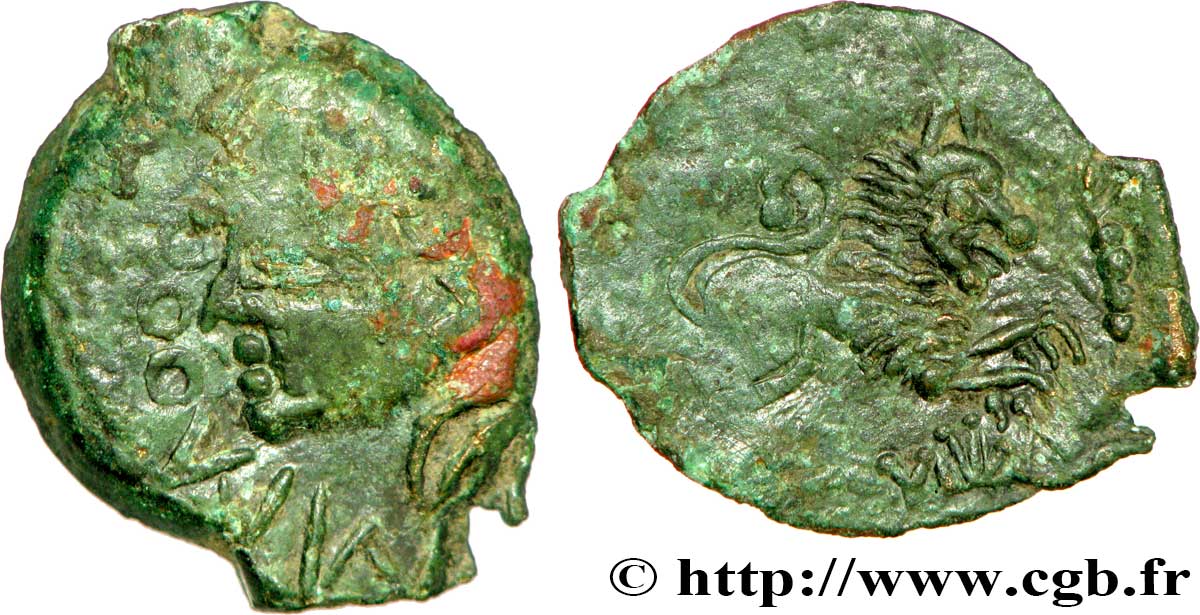 GALLIEN - BELGICA - MELDI (Region die Meaux) Bronze ROVECA, classe IVa SS