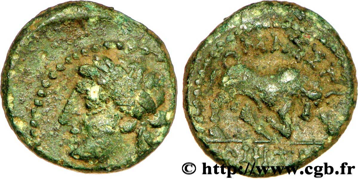 MASSALIEN - MARSEILLES Bronze au taureau, tête à gauche fSS/SS