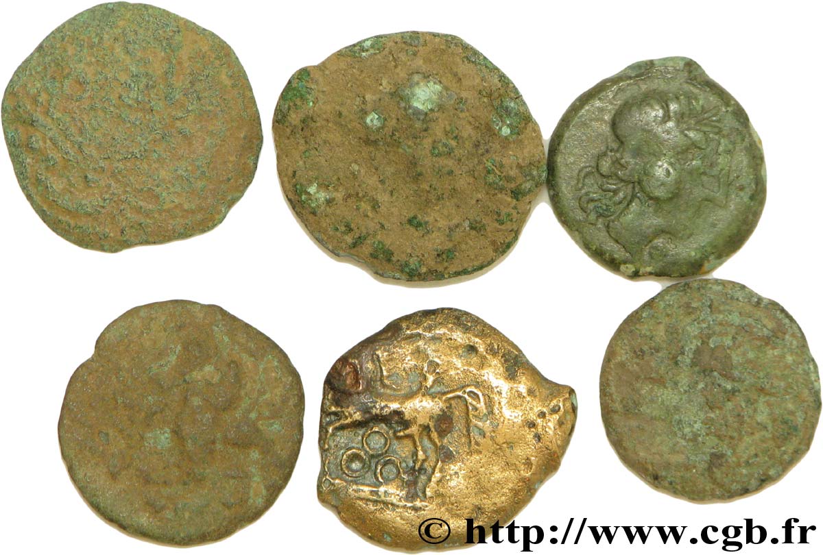 Gallia Lot de 5 bronzes variés lote