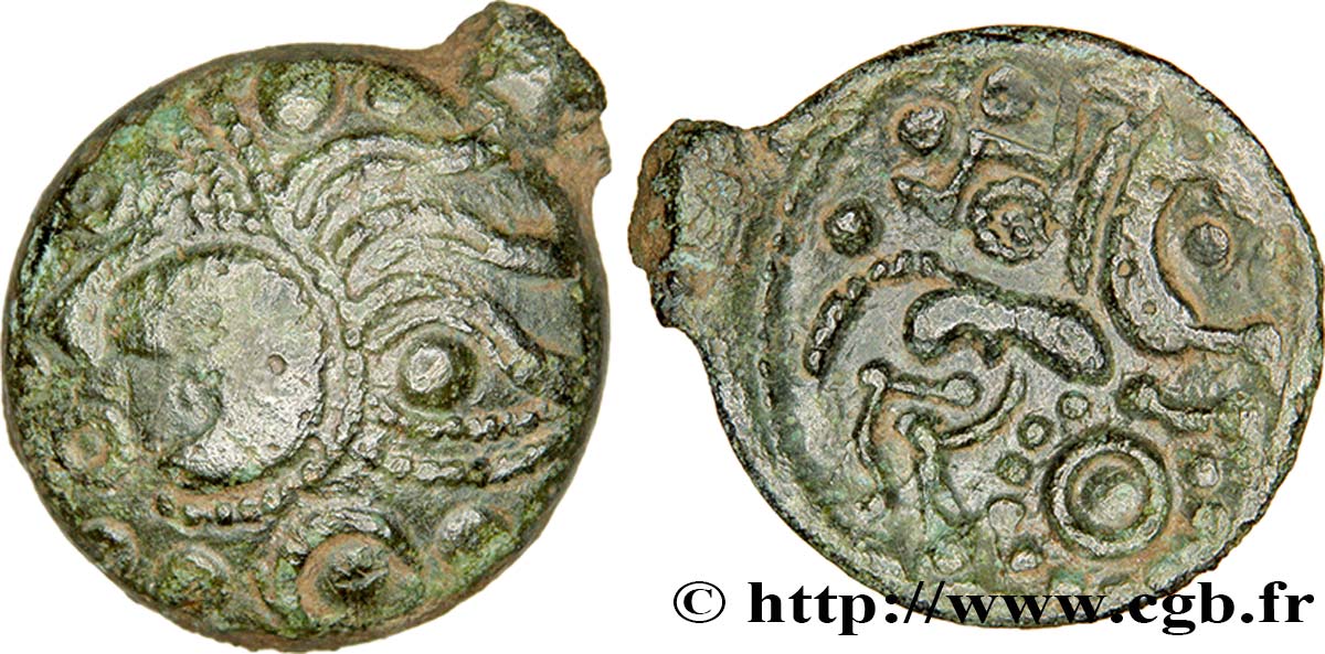 GALLIA - AULERCI EBUROVICES (Regione d Evreux) Bronze au cheval BB/q.SPL