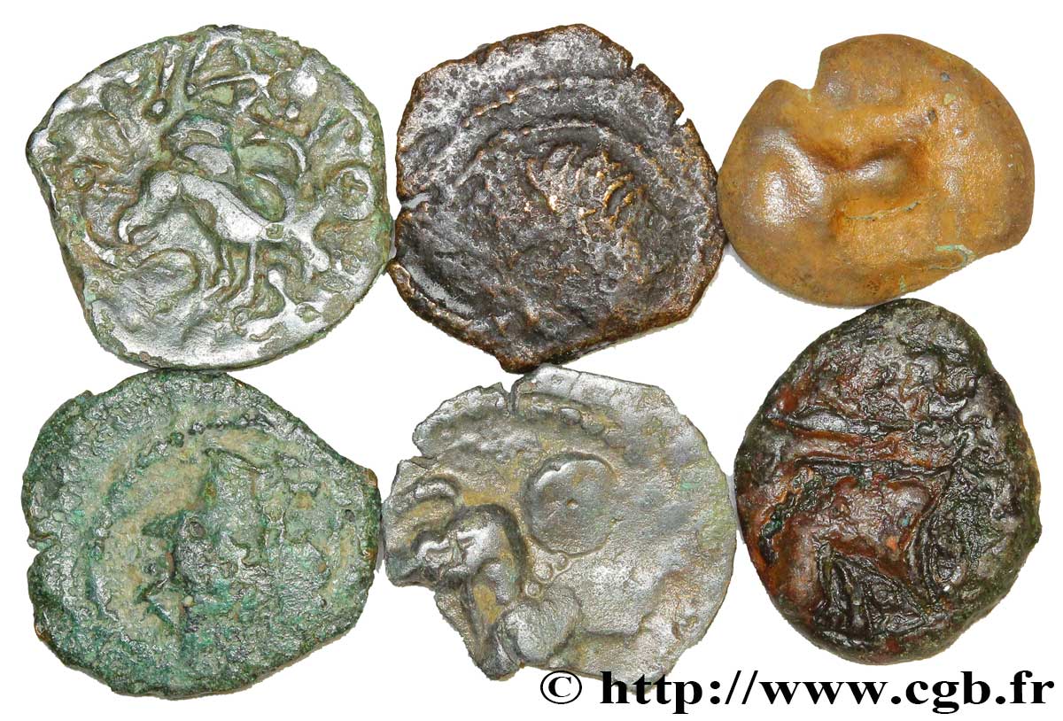 Gallia Lot de 6 bronzes variés lotto