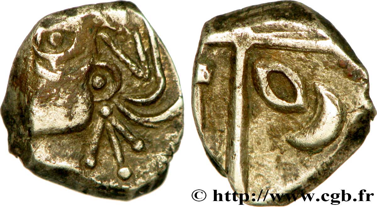 GALLIA - SUDOVESTE DELLA GALLIA - VOLCÆ TECTOSAGES (Regione di Tolosa) Drachme “à la tête cubiste”, S. 1 BB