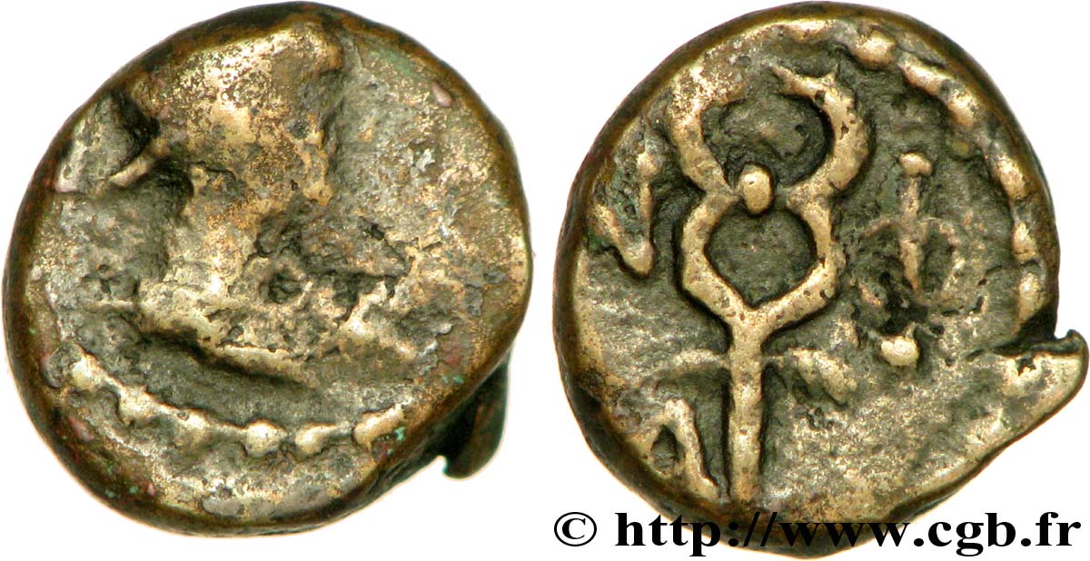 MASSALIA - MARSEILLES Bronze au caducée BC/MBC
