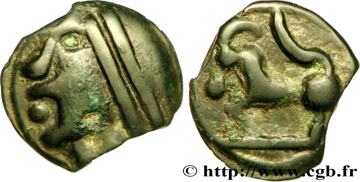 SÉQUANES (Région de Besançon) Potin à la grosse tête TTB