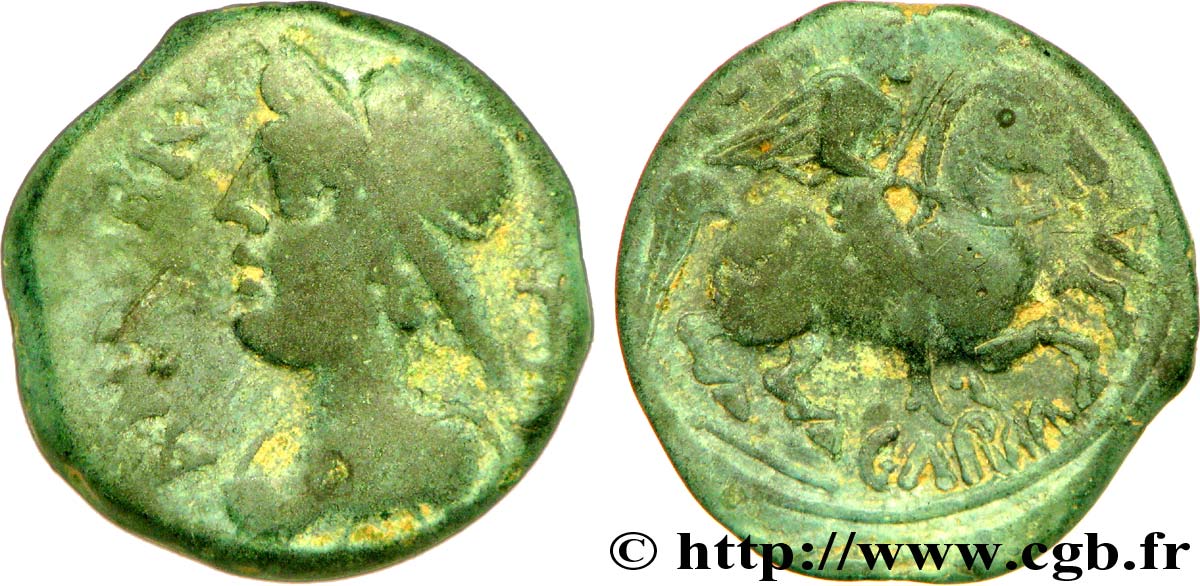 GALLIA BELGICA - ATREBATES (Región de Arras) Bronze ANDOBRV/CARMANOS BC